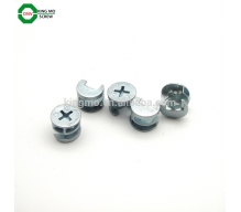 China furniture screw zinc alloy blue zinc plated minifix set